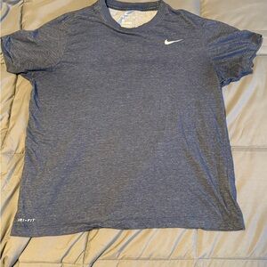 Nike Men's Heathered Blue Dri-FIT Tee